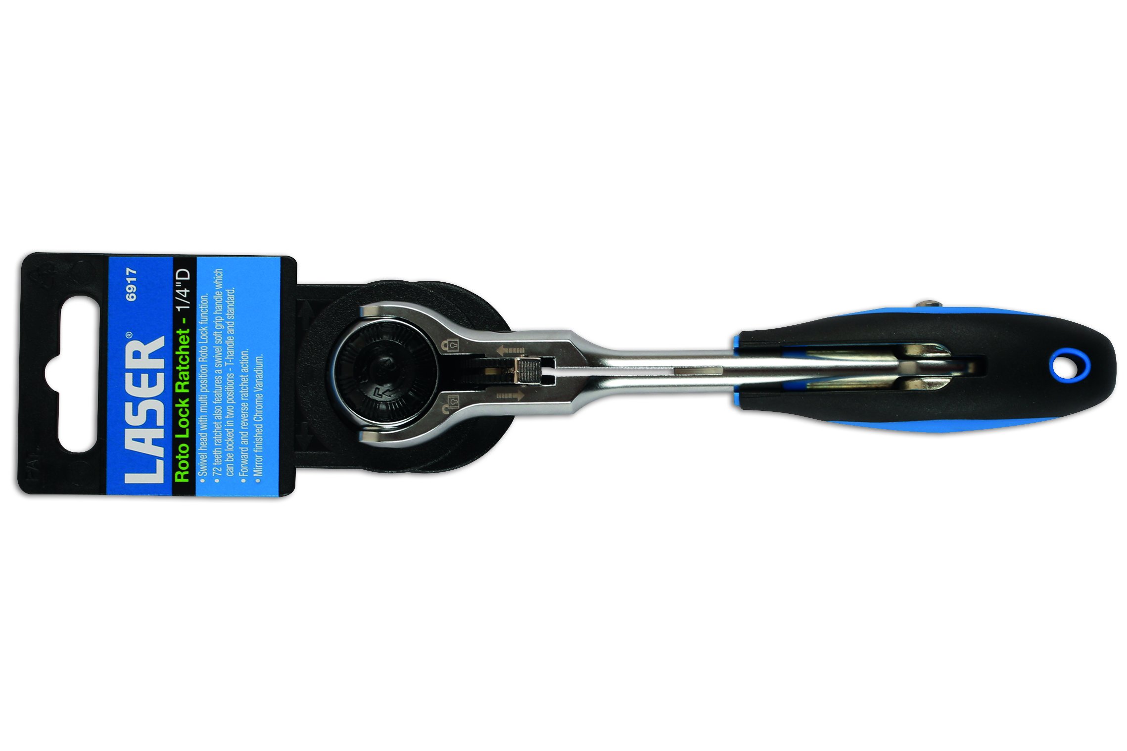 ラ ロッシュ Laser 6917 Roto Lock Swivel Head Ratchet 1/4